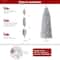 7.5ft. Unlit Silver Pencil Tinsel Artificial Christmas Tree